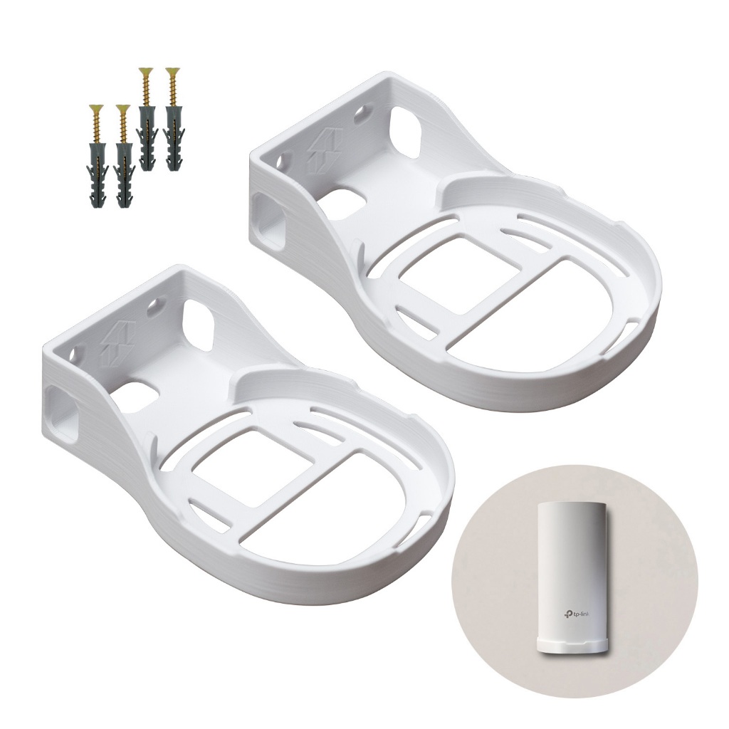 2 Suportes De Parede Roteador Mesh Tp Link Ac Deco M4 - Deco E4 - Deco S7