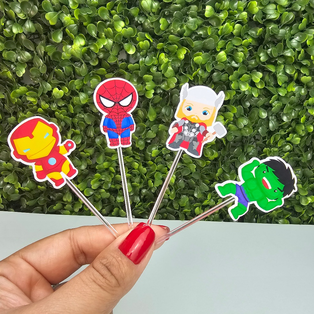 Topper Tag para Docinhos HERÓIS VINGADORES BABY - Personalizados - Festa infantil - Aniversário em Oferta na Shopee