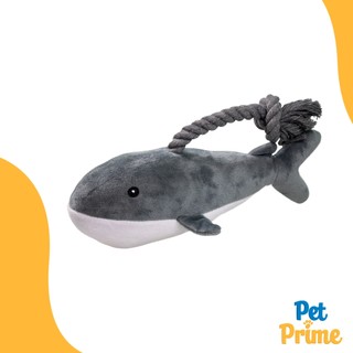 Brinquedo de Pelúcia Baleia com Corda para Cachorros e Gatos Savana Pet