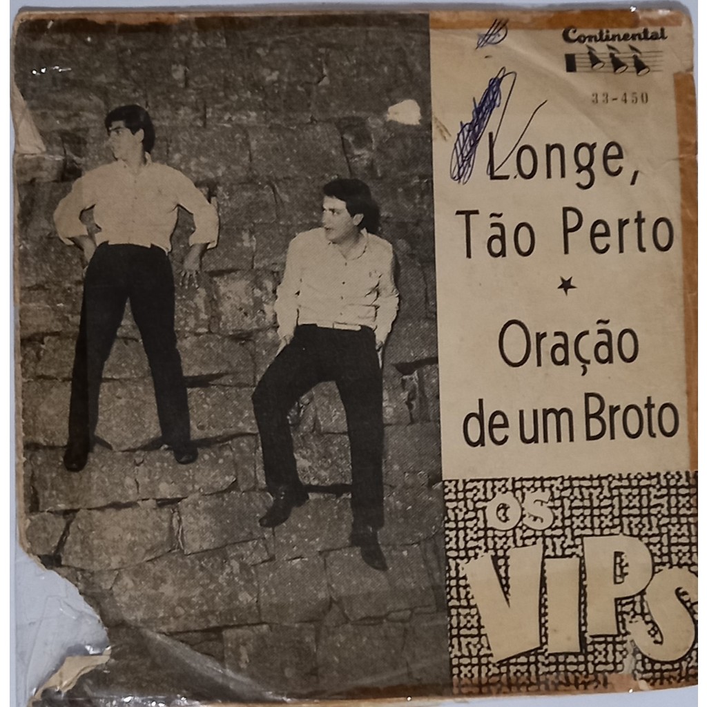 Disco Compacto vinil Os Vips - Longe, Tão Perto / Oração de Um Broto