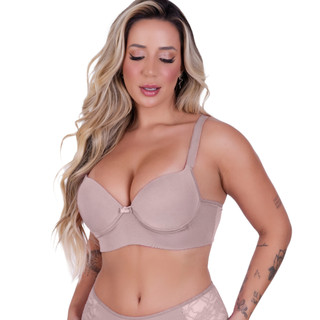 Sutiã Plus Size Reforçado Liso Basico Microfibra Dia a Dia Com Bojo e Com Aro Alça larga P ao 54 em Oferta na Shopee