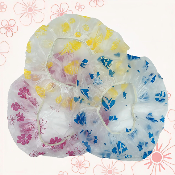 KIT 8 Toucas de banho transparente em Oferta na Shopee