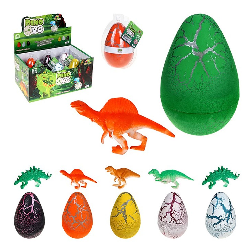 Ovo Dinossauro Grande Dino Surpresa Colecionável Cresce na Água Divertido Colorido Educativo