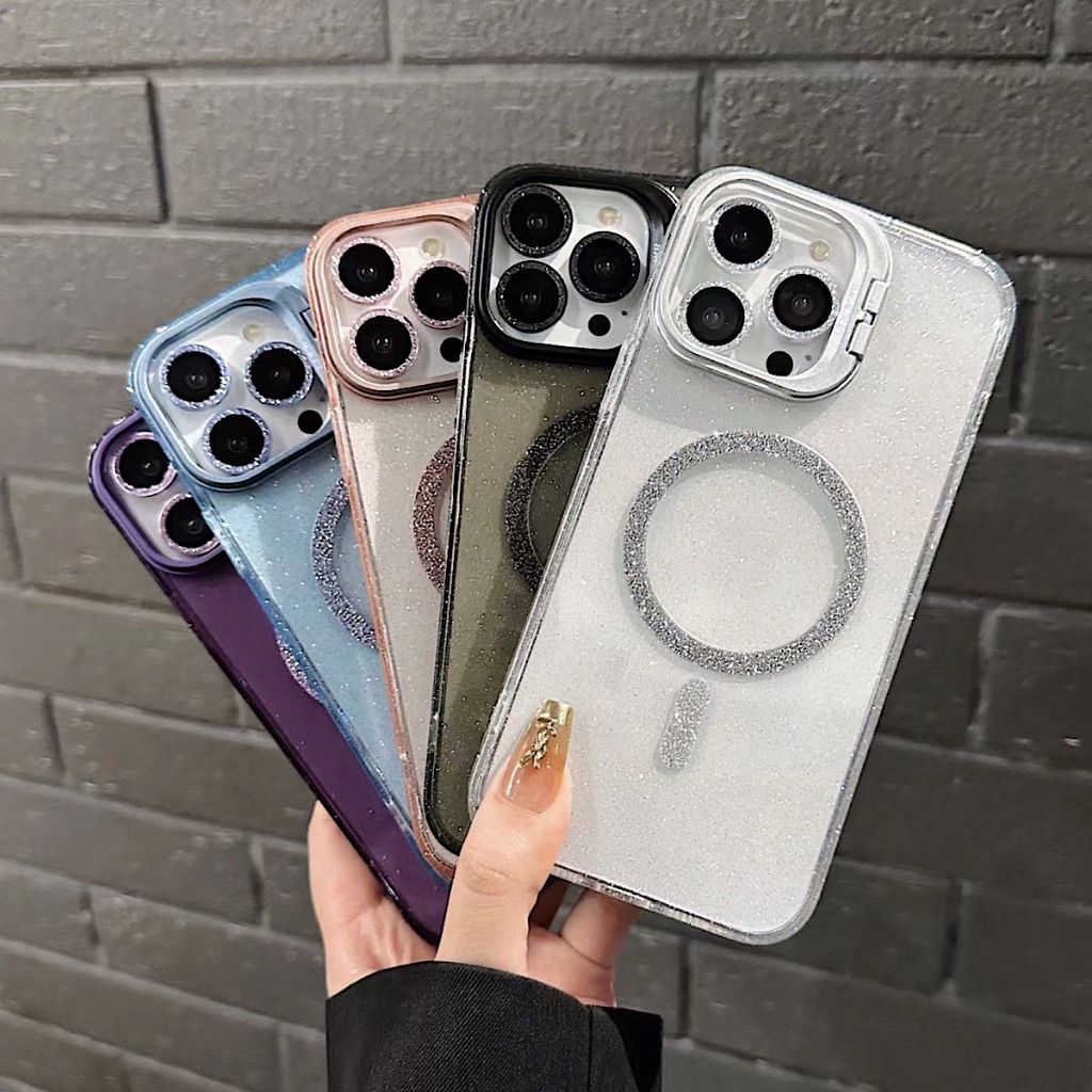 CAPA BRILHO COM MAGSAFE E CAMERA PELICULA BRILHO IPHONE 16/16PRO/16 PROMAX/16 PLUS em Oferta na Shopee