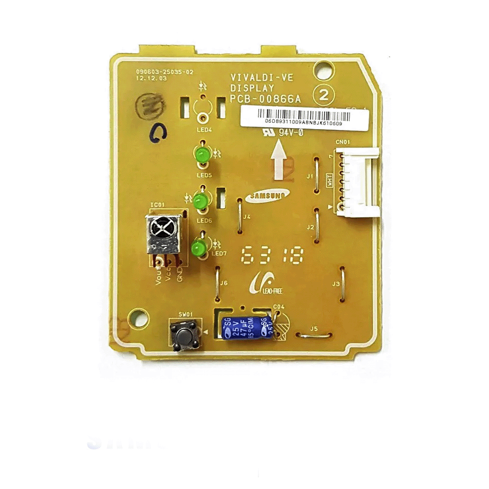 PLACA DISPLAY DA EVAPORADORA AR CONDICIONADO SAMSUNG - DB93-11009A