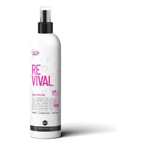 Revival Água Termal Spray Revitalizador 300ml Curly Care, Day After, Proteção Térmica, Umectante