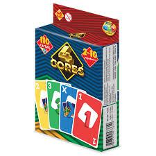Jogo De Cartas 4 Cores Original Ggb Educativo Tipo Uno Baralho Colorido 110 Cartas