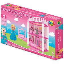 COZINHA E BANHEIRINHO DA PRINCESA GGB BRINQUEDOS ACESSÓRIOS BONECA MENINA 8 MÓVEIS CASINHA