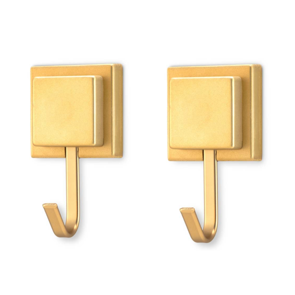 Kit 2 Suporte Porta Toalha De Banho Gancho Dourado Fita Dupla Face 3m em Oferta na Shopee