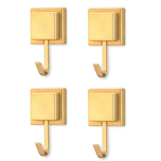 Kit 4 Suporte Porta Toalha De Banho Gancho Dourado Fita Dupla Face 3m em Oferta na Shopee