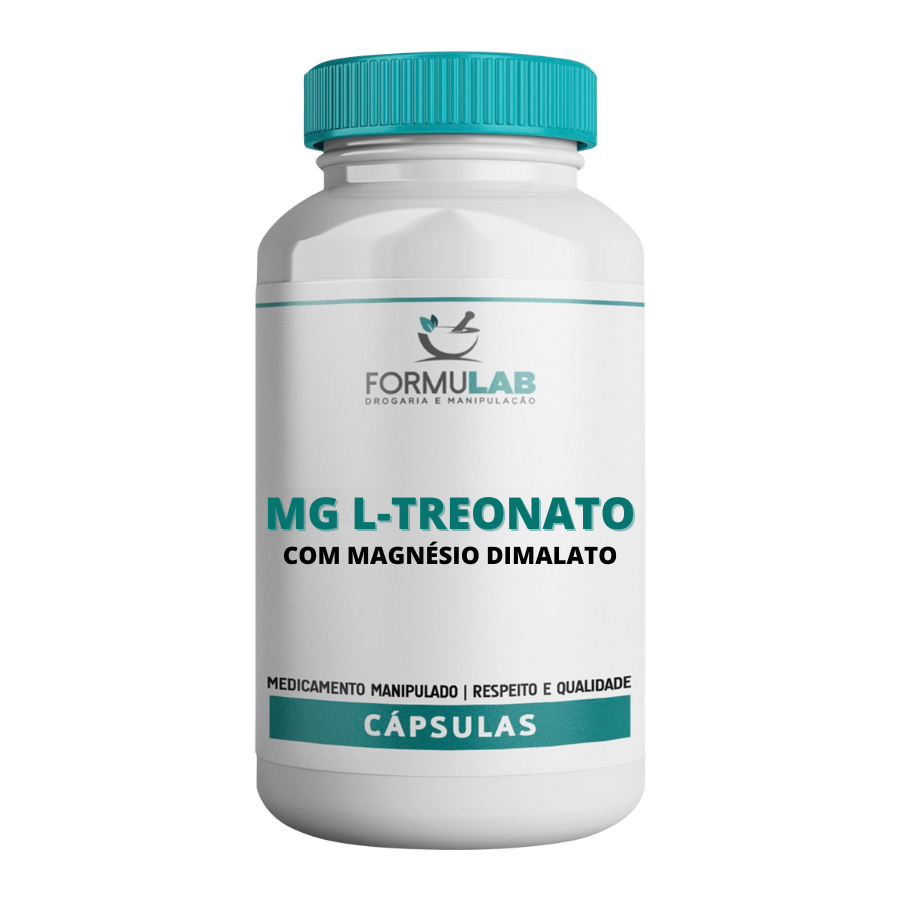 Magnésio L - Treonato 250mg + Dimalato de Magnésio 250mg - 30 Cápsulas