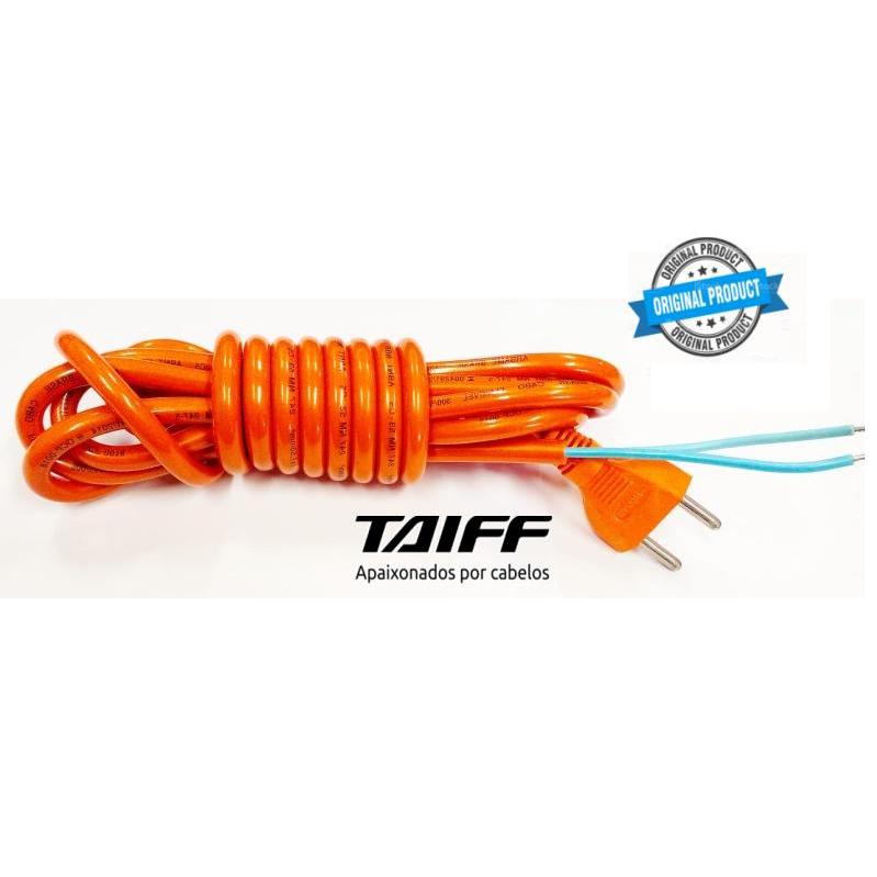 Cabo de Força para Secador Cabelo Taiff - Laranja -3 metros - 2 x1,50mm² 16A — imagem 2 de 2