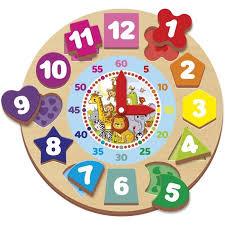 Relógio  Colorido para Aprendizado de Horas, Minutos e Segundos, Brinquedo Educativo para Crianças
