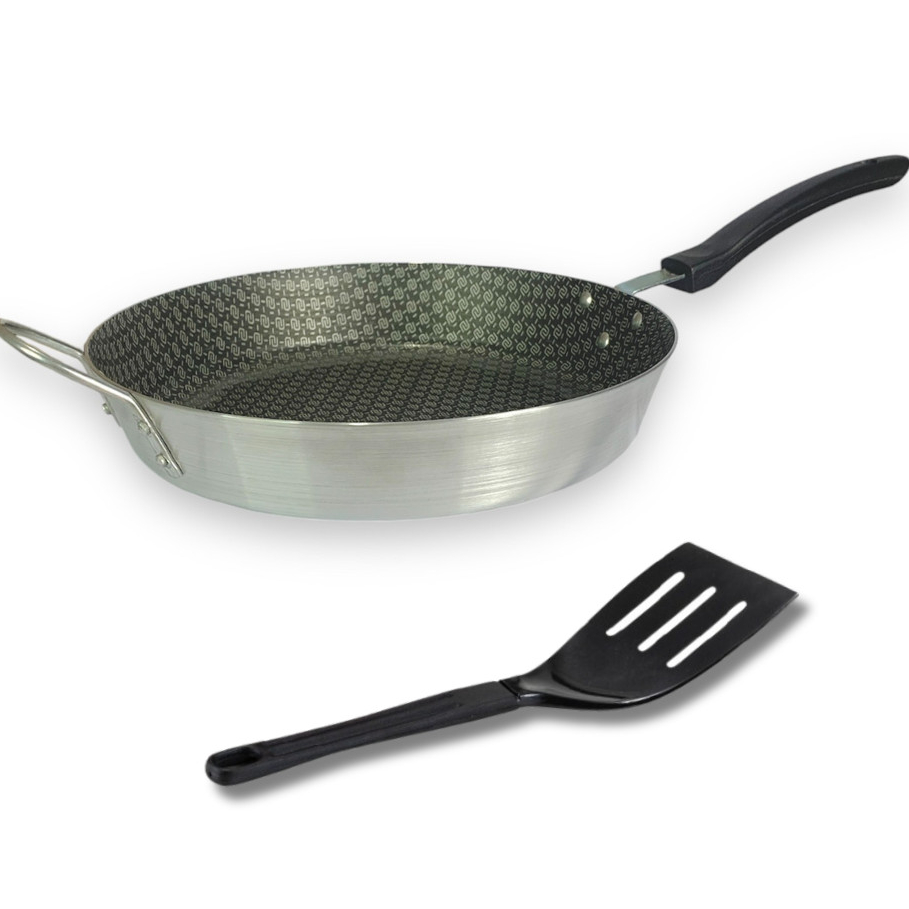 Imagem Frigideira Grande Wok Antiaderente 6 Camadas Teflon Grande Profissional 34 CM