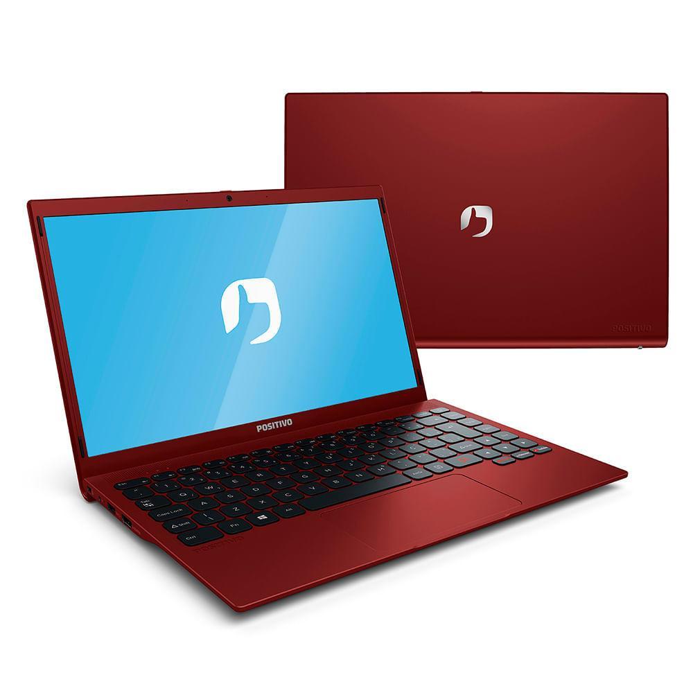 Notebook Positivo Motion Red Q464C Intel Atom - Quad-Core 4GB 64GB eMMC 64GB 14,1” LED