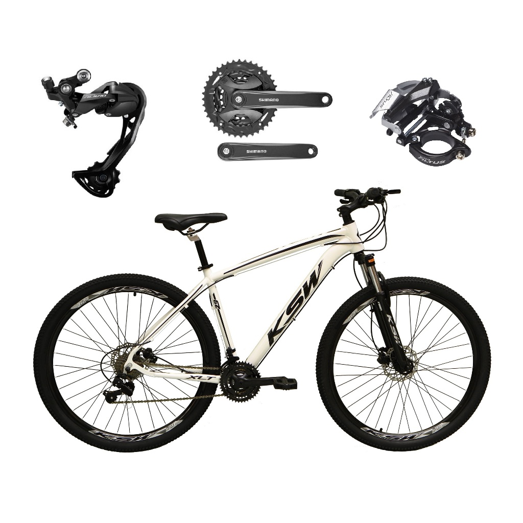 Bicicleta Aro 29 Ksw Xlt Shimano Alívio e Altus 27v Freio a Disco Hidráulico Garfo Com Trava