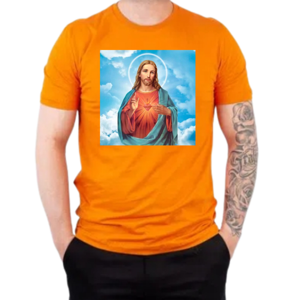 Camiseta Masculina Jesus Cristo Linda Dia-dia Academia Trabalho Envio Express