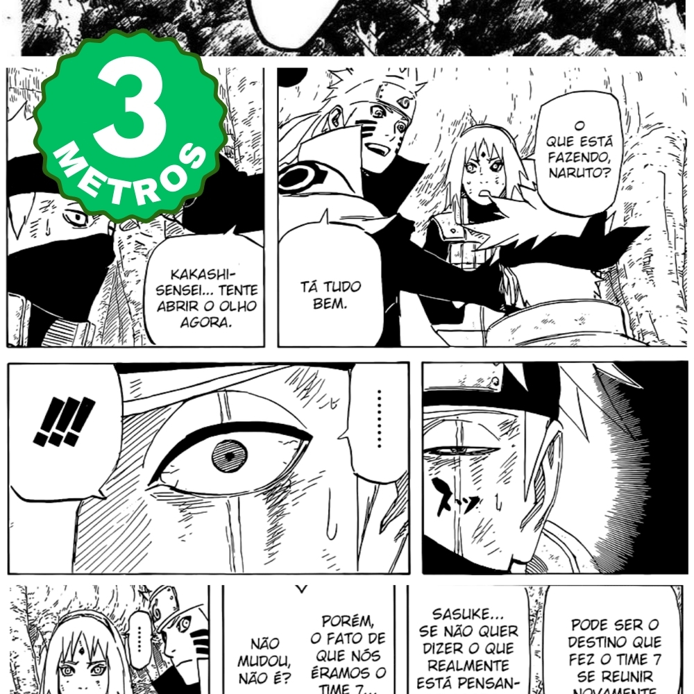 Papel de Parede Adesivo Naruto Preto e Branco Sasuke Manga Preto e Branco Anime Lavável 3 Metros
