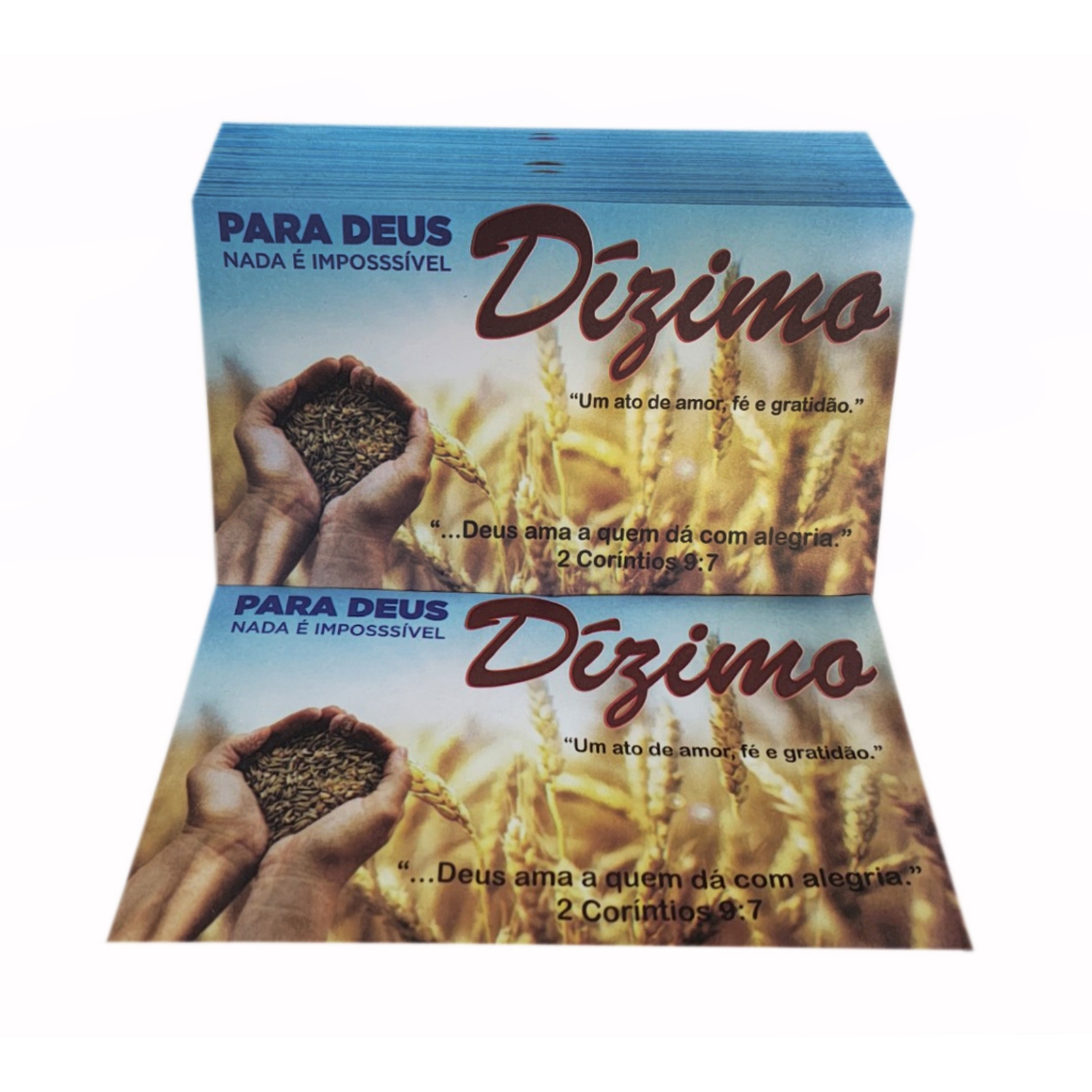 Envelope Dizimo E Campanha /100 Unidades (dizimo)