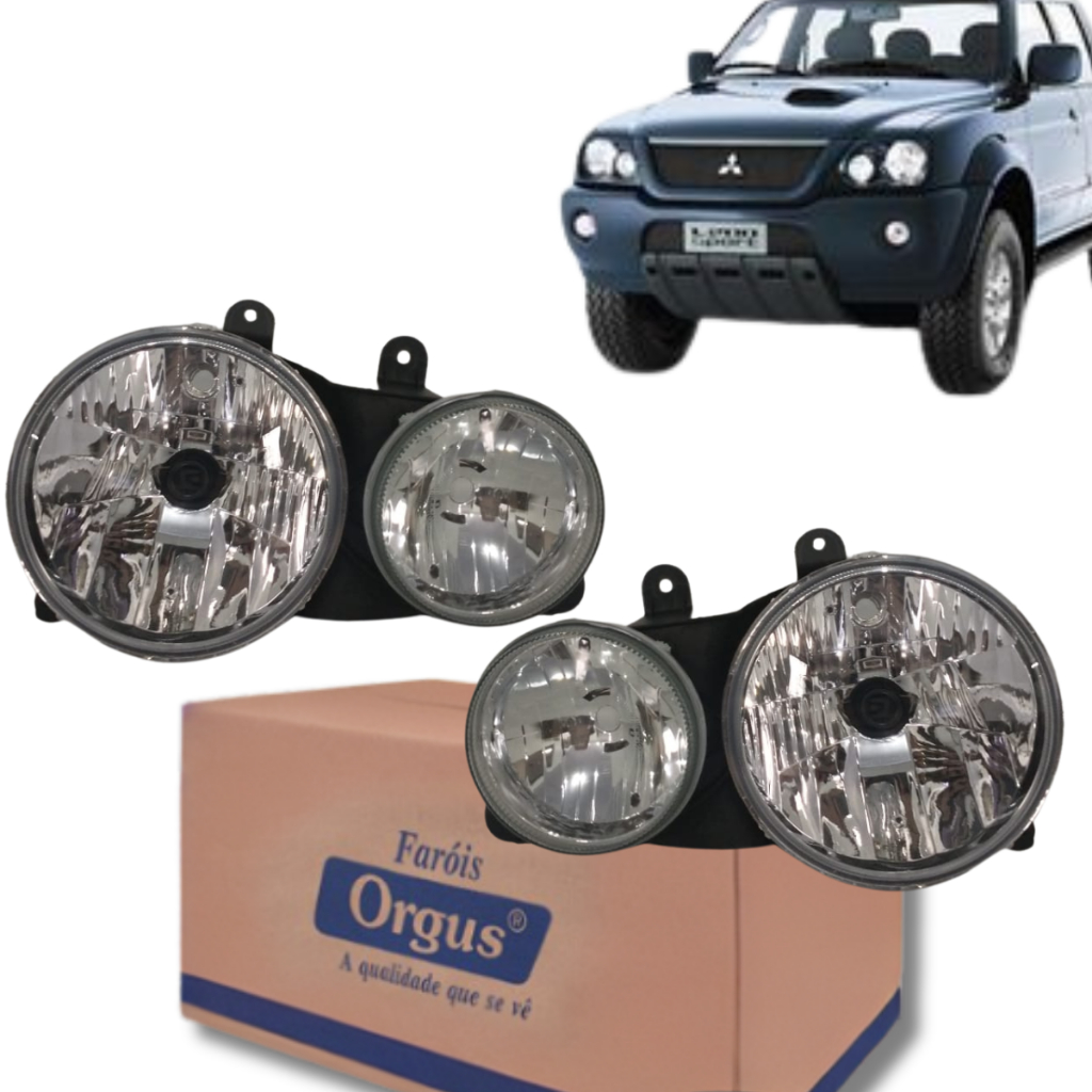 Par Farol L200 Sport Outdoor E Pajero Sport 2004 2005 2006 2007 2008 2009 2010 2011 2012 - Orgus