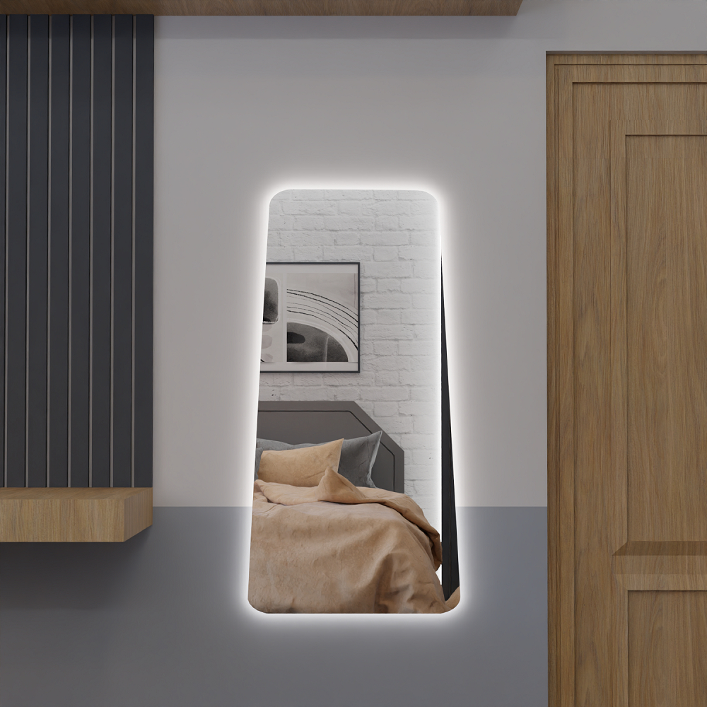 Espelho Corpo Inteiro E19 Com Led Luz Branca e Amarela Corpo Inteiro Sala Quarto Salão em Oferta na Shopee