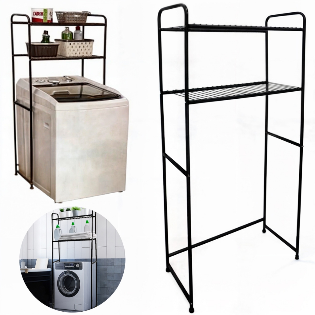 Rack Estante Lavanderia Maquina de Lavar Organizaçao Prateleira Aço Maxeb