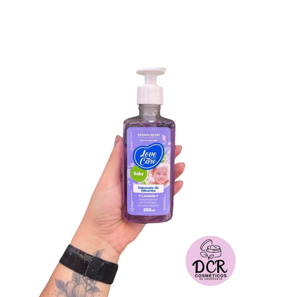 Sabonete Liquido Dermacream Baby - Love and Care - Glicerina Lavanda 250ml