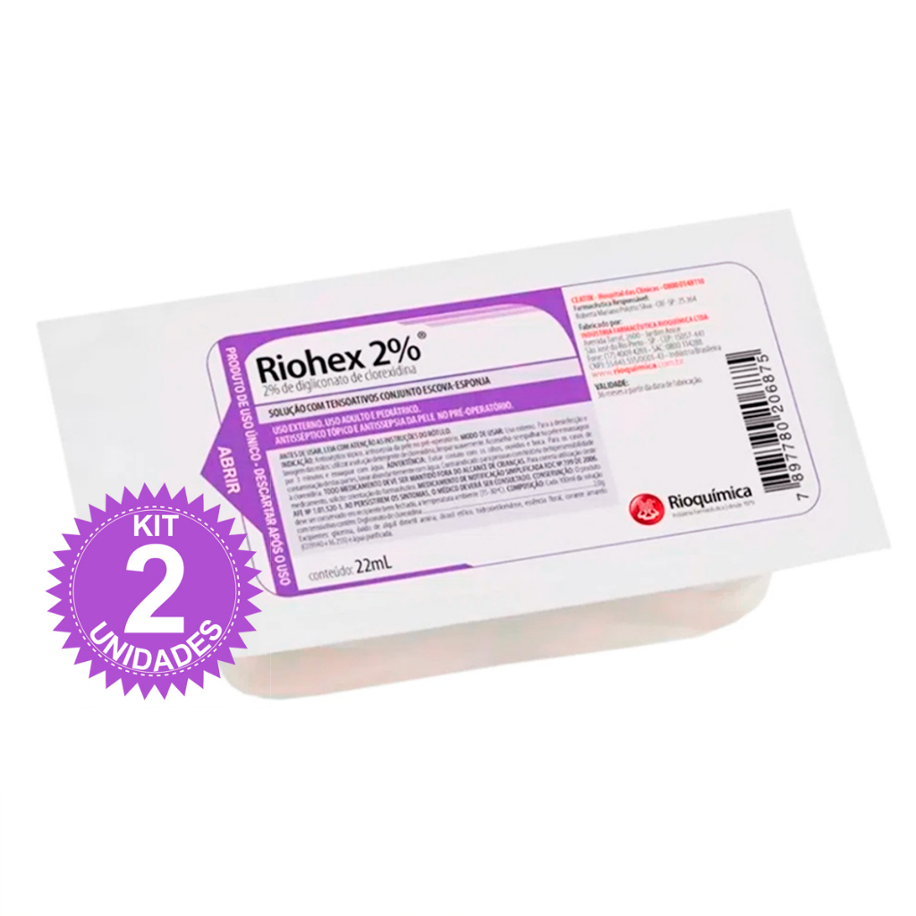 Kit C/2 Escova Degermante 2% c/Tensoativo