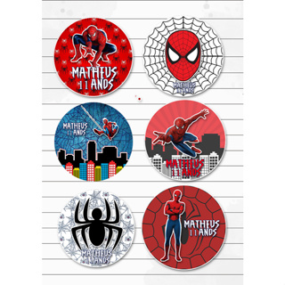 Adesivo Personalizado 4x4cm Homem Aranha em Oferta na Shopee