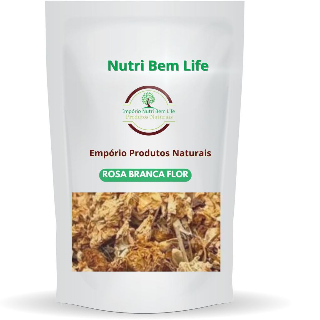 Rosa Branca Flor para Chá - (Rosa Centifolia) em Oferta na Shopee
