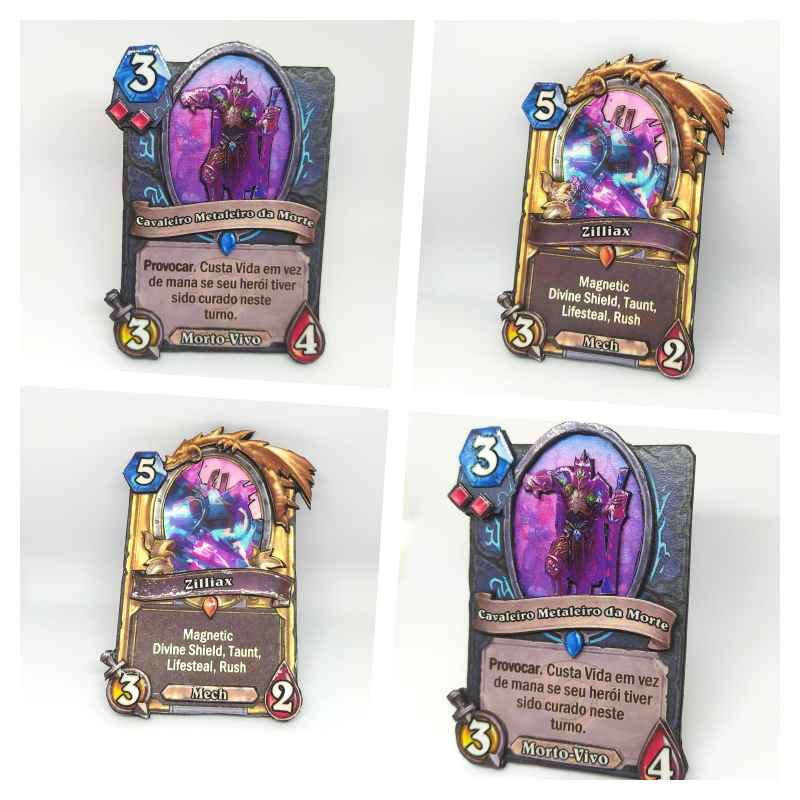 hearthstone 3D Card PERSONALIZADO LEIA A DESCRIÇÃO