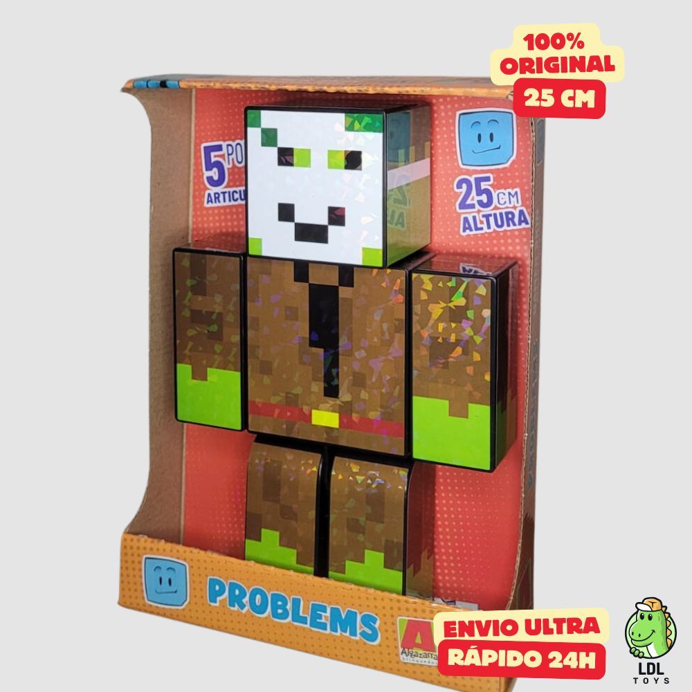 Boneco Gamer Articulado Turma Do Problems Stick Youtuber 25cm Algazarra em Oferta na Shopee