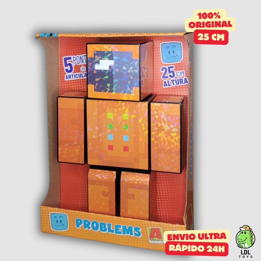 Boneco 25cm Gamer Skin Articulado Zoom Turma Do Problems 3 Chaveiros Youtuber Algazarra em Oferta na Shopee