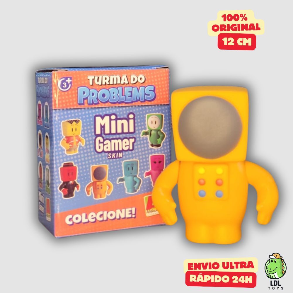 Mini Boneco Zoom Gamer Skin Vinil 12cm Youtuber Turma Do Problems Algazarra em Oferta na Shopee