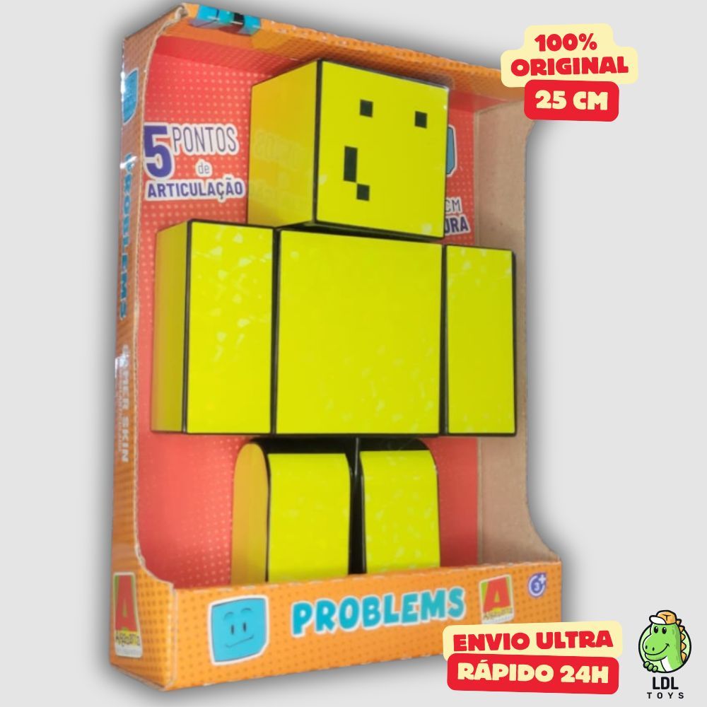 Boneco Gamer Skin Articulado Turma Do Problems Propolis Youtuber 25cm Algazarra em Oferta na Shopee