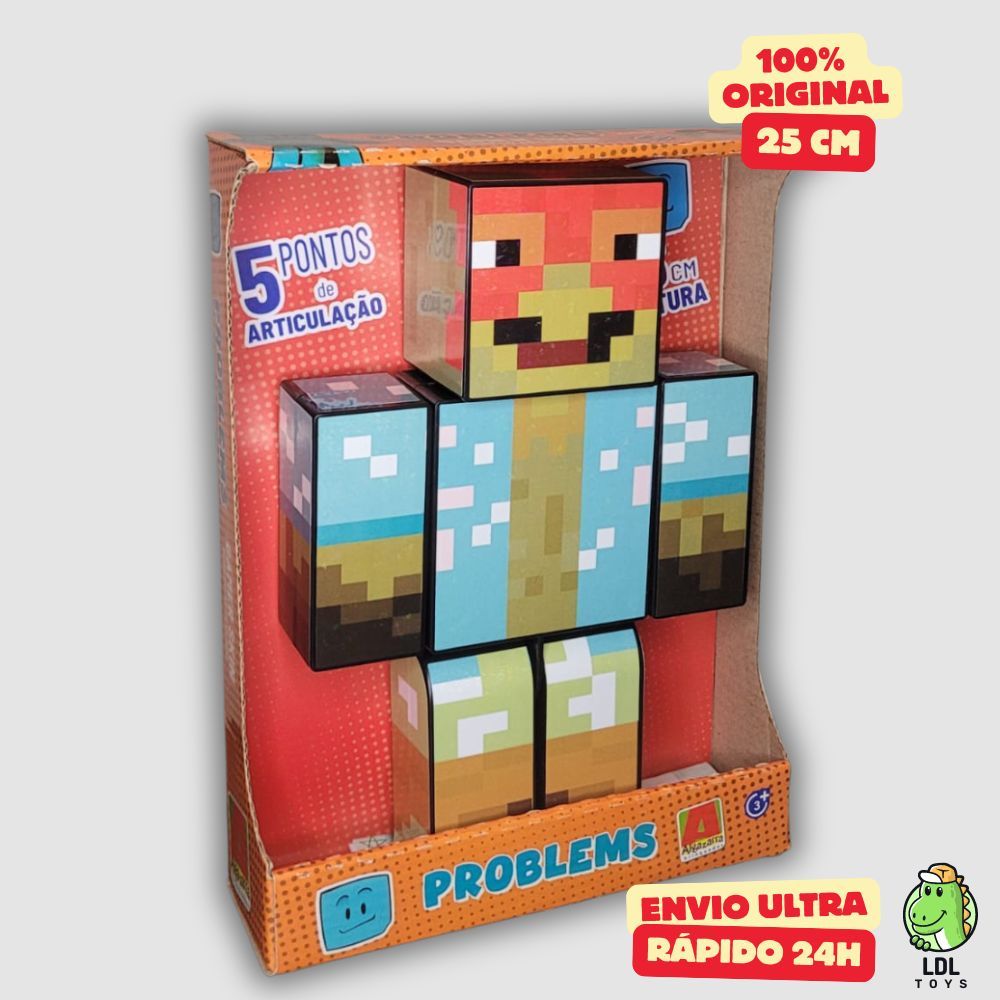 Boneco Gamer Articulado Turma Do Problems Zé Galo Youtuber 25cm Algazarra em Oferta na Shopee