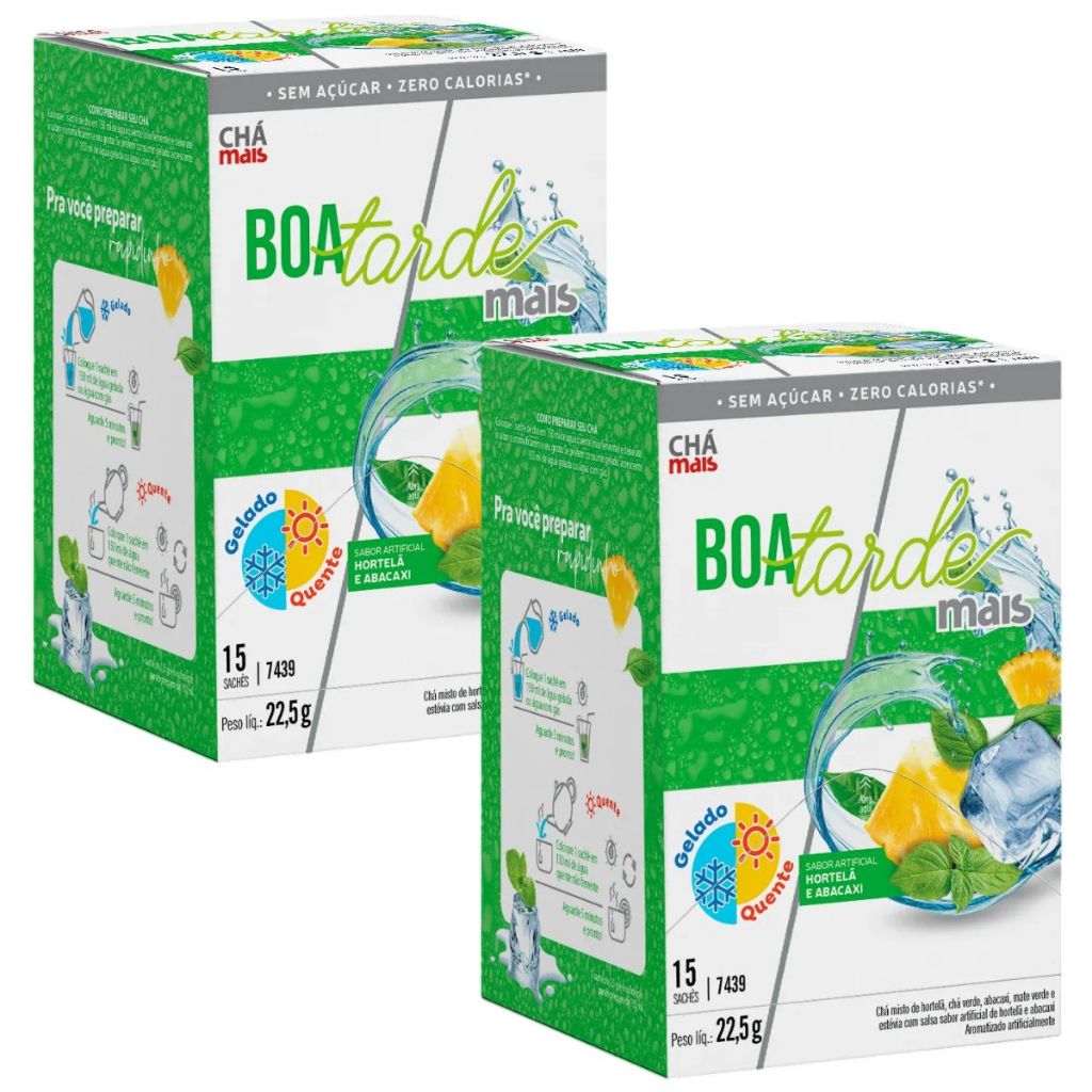Kit 2 Chá Boa Tarde Mais - 15 Sachês