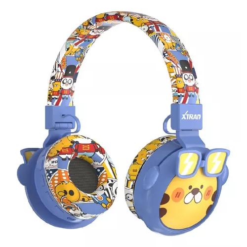 Headphone Fone de ouvido bluetooth sem fio infantil Crianças Kids Desenho Cartoon - B-19 S em Oferta na Shopee
