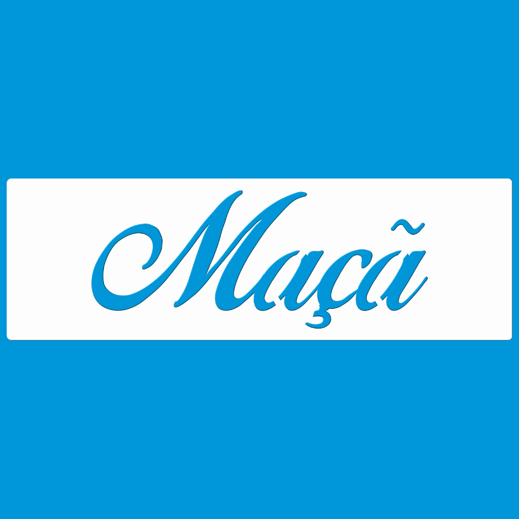 STENCIL 8 x 25 PALAVRA MAÇÃ MOLDE VAZADO PARA PINTURA TECIDO MDF MADEIRA PAREDE CAMISETA PANO PRATO