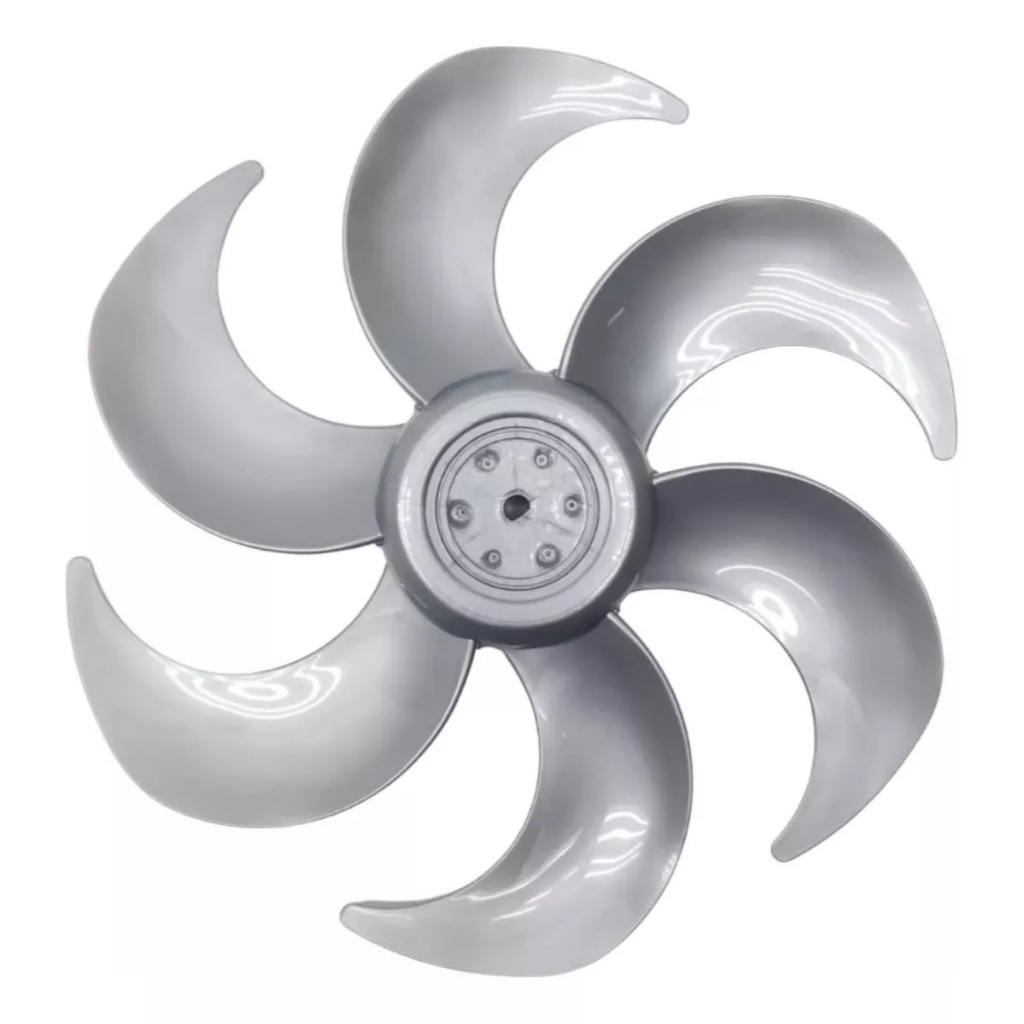 Hélice Prata Original Para Ventilador Mondial 30cm Com 6 Pas