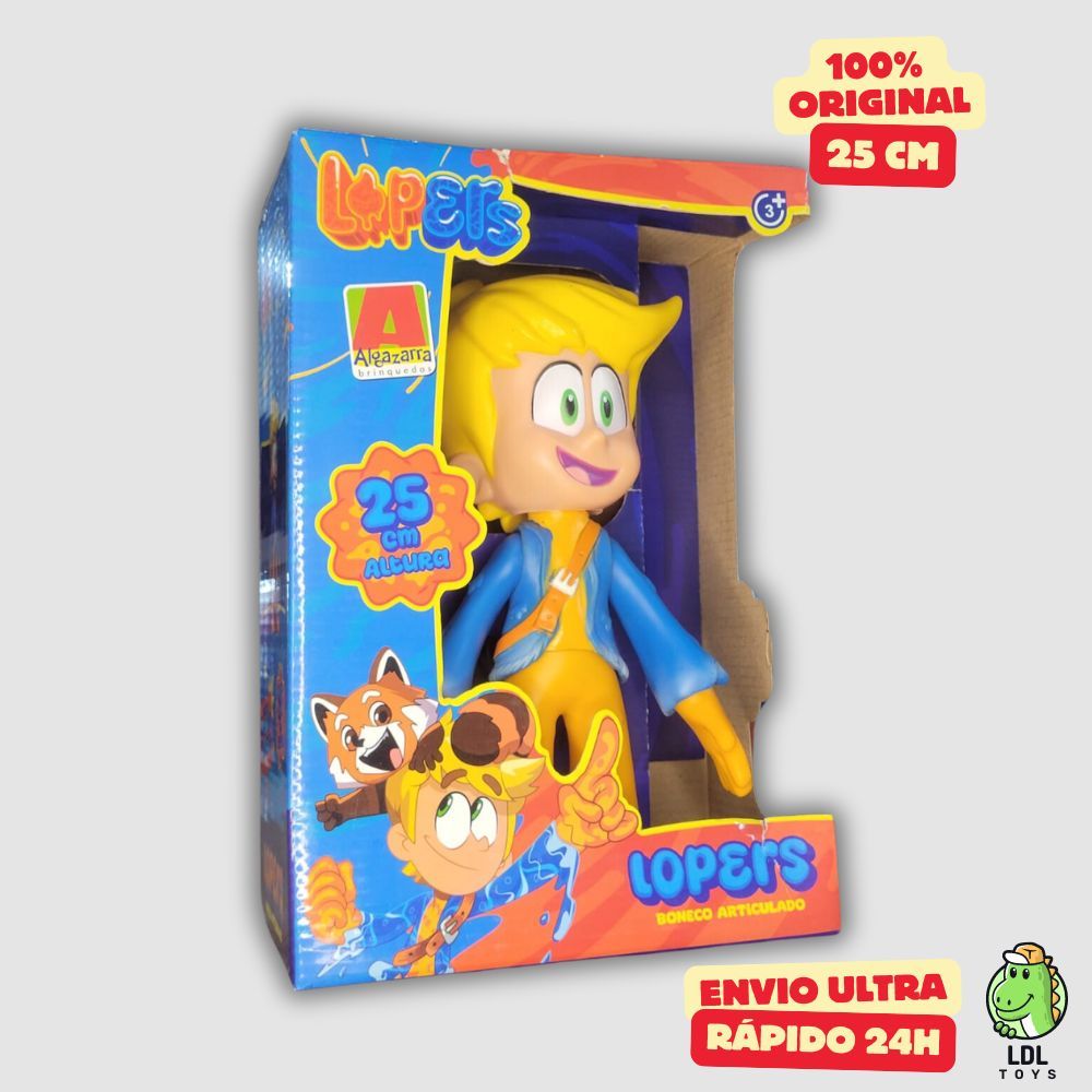 Boneco Vinil Gamer Skin Articulado Gamer Lopers Lopes ToyArt Youtuber 25cm Algazarra em Oferta na Shopee