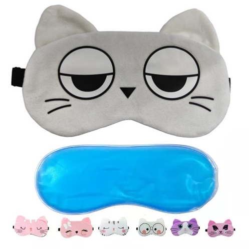 Máscara Dormir Tapa Olho Viagem Gel Térmica Anti Claridade em Oferta na Shopee