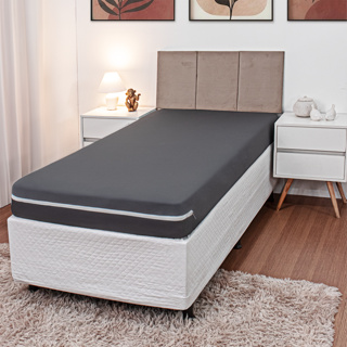 Capa Para Colchão Solteiro em Poliéster Malha Helanca/Gel com Ziper em Oferta na Shopee