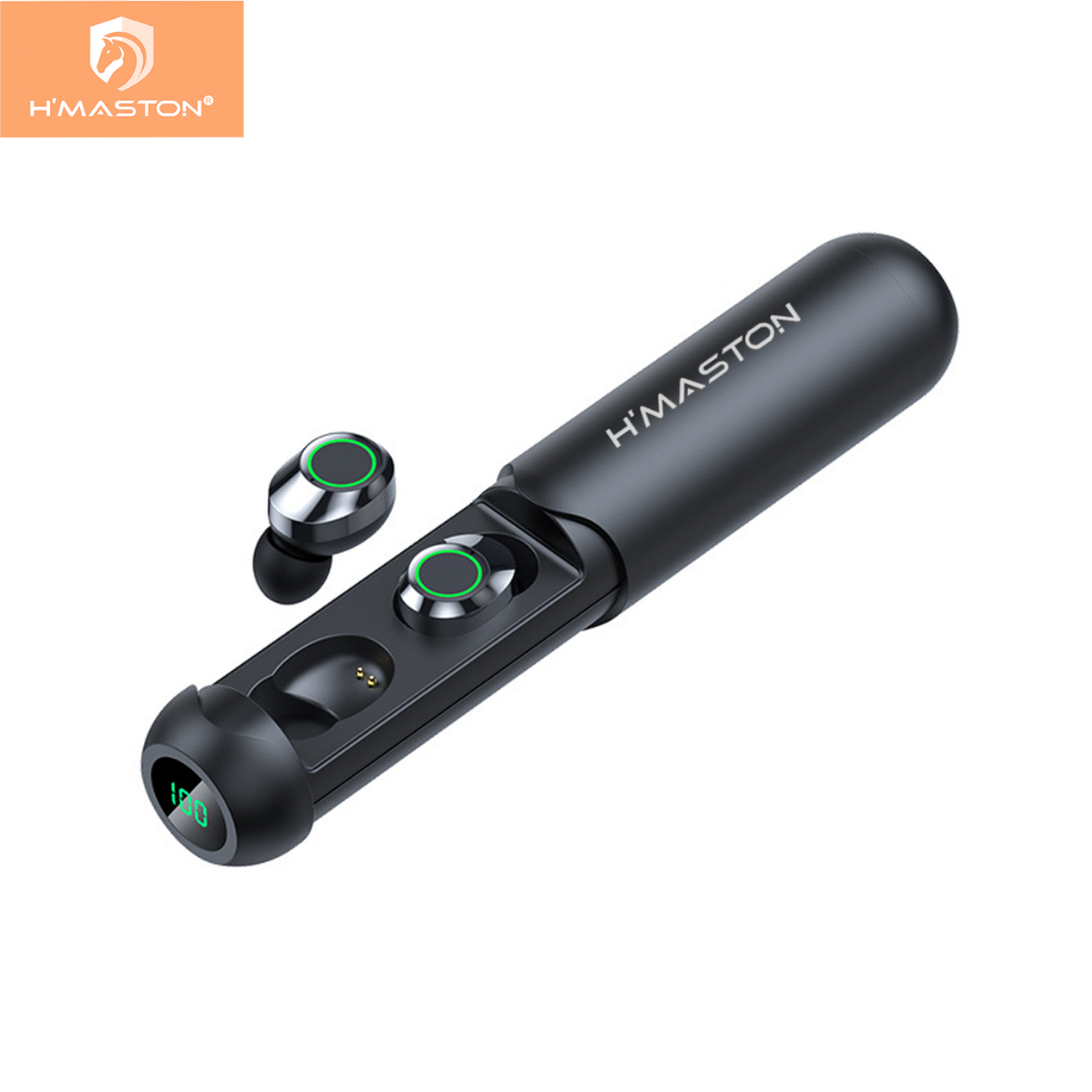 H'maston F915 Fone Ouvido Sem Fio In-ear Bluetooth 5.3 Wireless com display LED em Oferta na Shopee