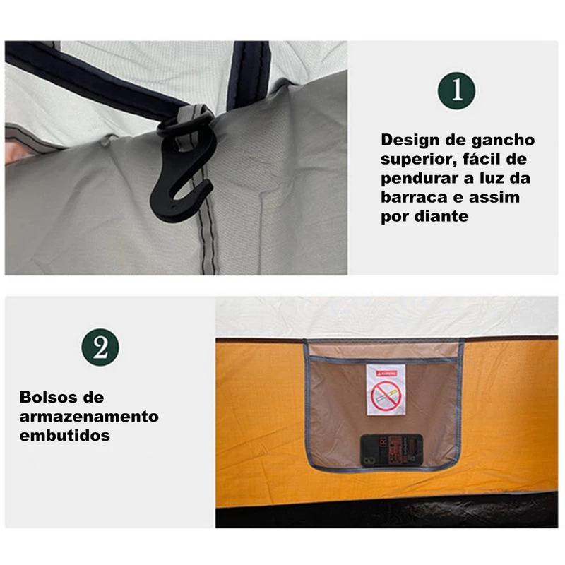 Barraca de Camping para 8-12 Pessoas Impermeável 4000mm Joyfox Familiar — foto 6