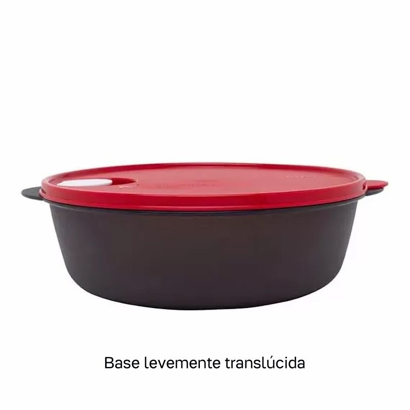CRISTALWAVE 3L PRETA E VERMELHA - TUPPERWARE