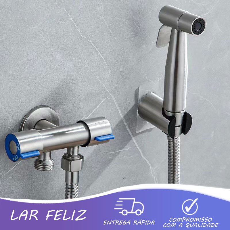 Ducha Higiênica Banheiro Completa Luxo  núcleo da válvula de cobre Chuveirinho Privada
