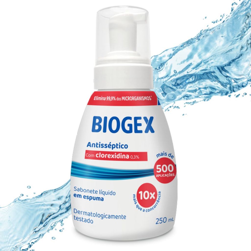 Sabonete Líquido Antisséptico Biogex 250ml - Nutriex em Oferta na Shopee