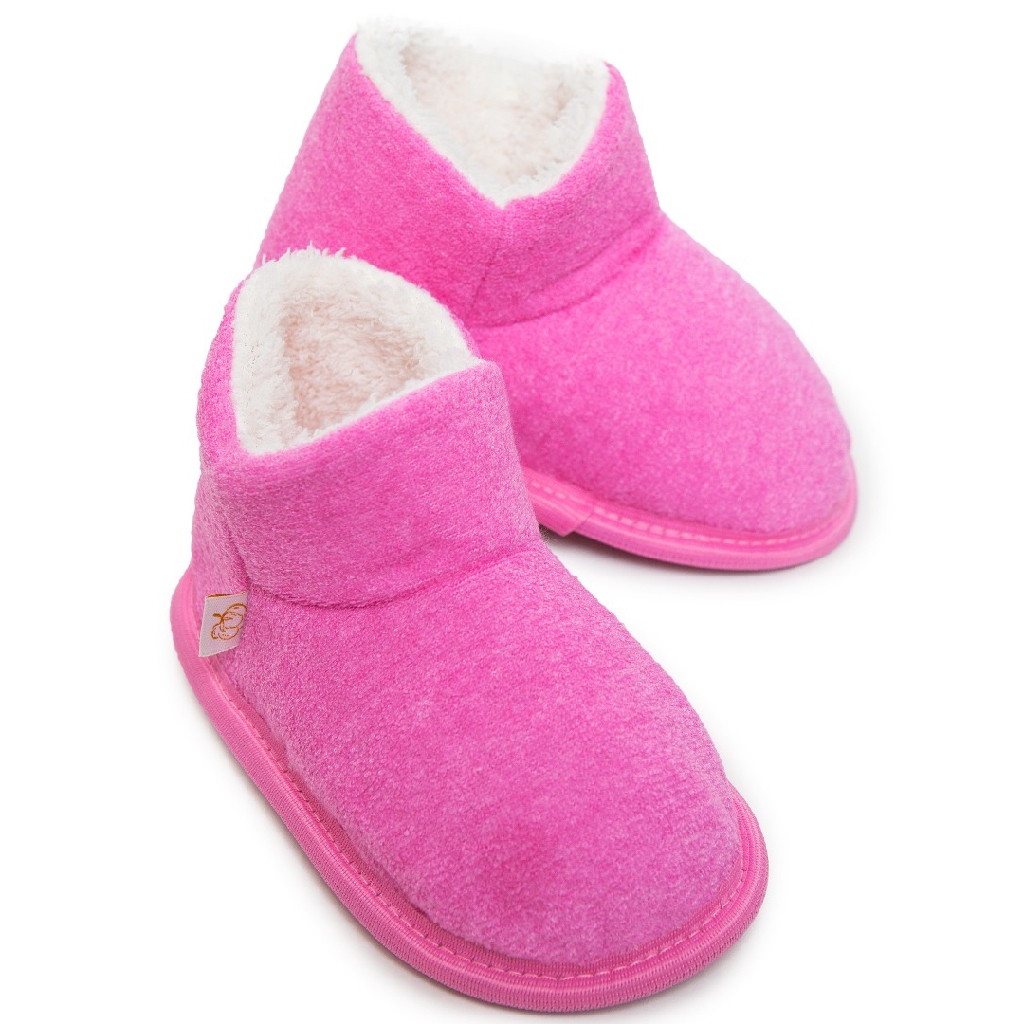Pantufa Botinha Infantil Meninas com Solado Antiderrapante - Pelúcia Macia e Quentinha para Bebês