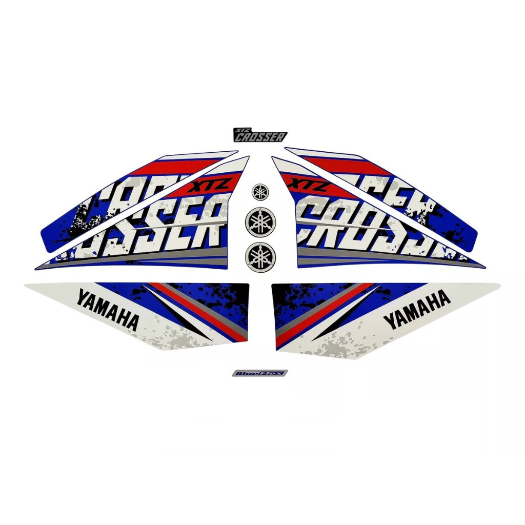 Kit Jogo De Adesivo Compatível Crosser 150 S 2018 Azul
